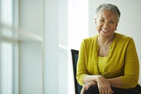 Woman smiling 