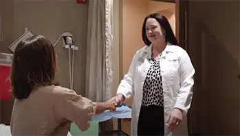 doctor meeting patient