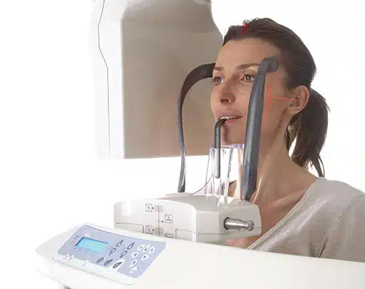 Patient getting a Cone beam CT