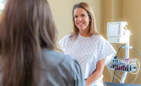 smiling patient at appointment