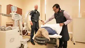 Patient getting a Sacroiliac (SI) Joint Injection