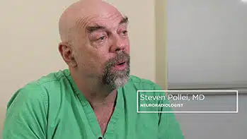 Screenshot from the Virtual Colonoscopy video.